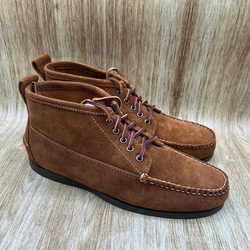 Brooks Brothers Hayden Camp Chukka Boots Men's Size 11 Brown Suede Moc Toe 5229